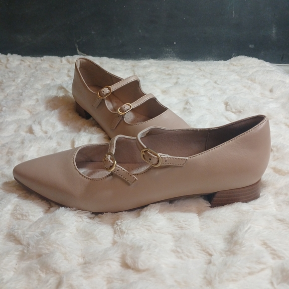 Clarks Natalyn Lane Flat Womens 10M Beige Leather NEW - Picture 5 of 9